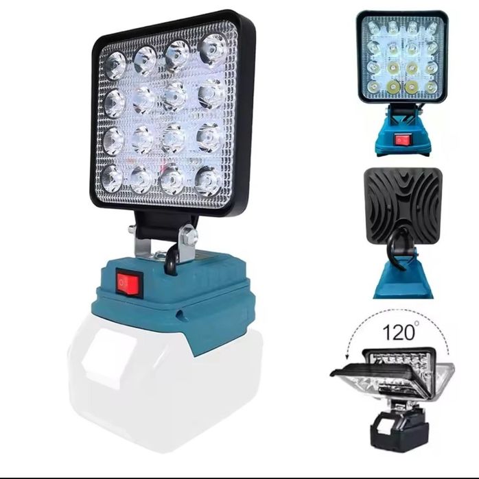 Аккумуляторный фонарь , лампа прожектор, лампа на аккумулятор Makita