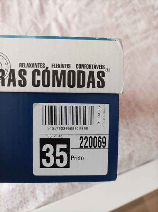 Sapatos salto preto 35