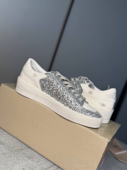 Кеди кеды голден гуз срібло кроссовки женские Golden goose