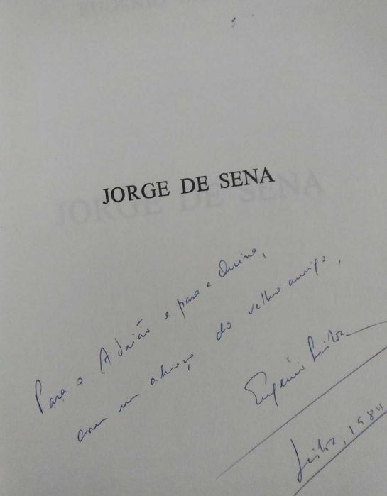 Jorge de Sena por Eugénio Lisboa