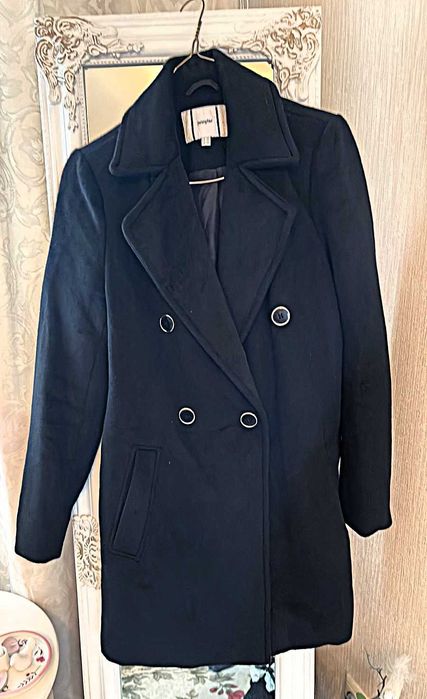 Пальто чёрное демисезонное женское