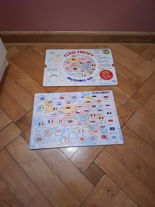 Nowa gra z puzzlami Flagi Europy.