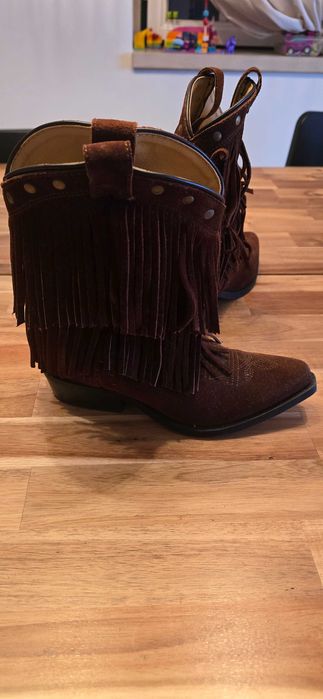 Botas texana em pele legítimo