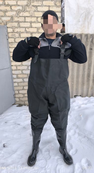 Полукомбинезон рыбацкий М 01 ПК, вейдерсы , заброды по грудь.