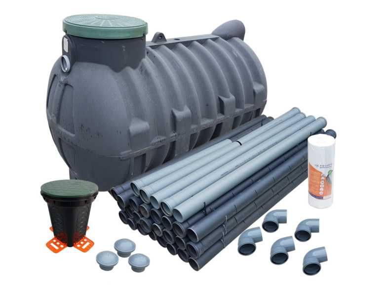 Oczyszczalnia Ścieków 2000 l na drenażu do 4 os szambo ekologiczne