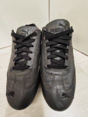 Кожаные кроссовки 100% кожа черные кроссовки унисекс оригинал от PUMA