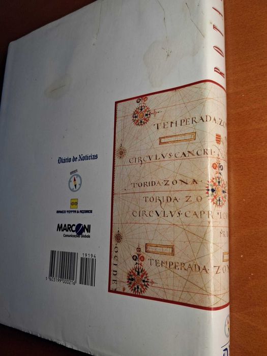 Livro Rotas da Terra e do Mar - Diário de Notícias - Descobrimentos Portugueses - Capa Dura
