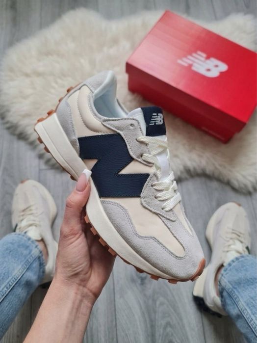 РОЗПРОДАЖ! New Balance 327 White/ Grey/Navy | 37 38 39 40 41