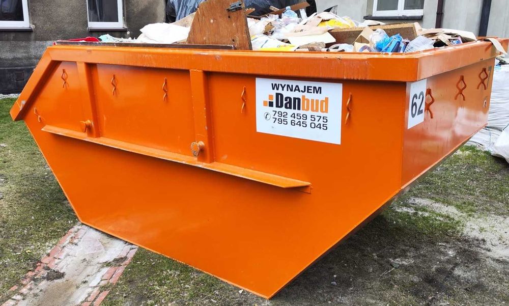 KONTENERY odpady wywóz śmieci gruz zmieszane remont budowa KONTENER