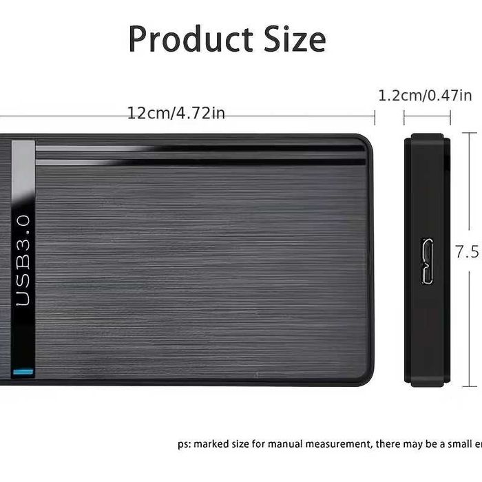 Zgrabna i lekka obudowa / kieszeń na dysk 2,5" USB-A 3.0