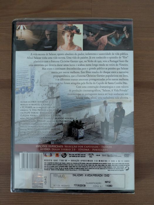 DVD NOVO e SELADO " Salazar - A vida Privada " 2009