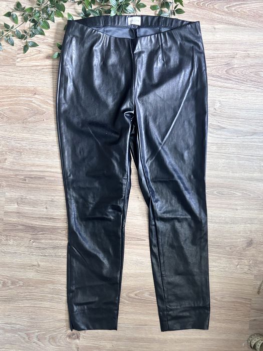 Cena zakupu 900 zl Czarne spodnie z ekoskóry SEDUCTIVE rozmiar 42 XL legginsy