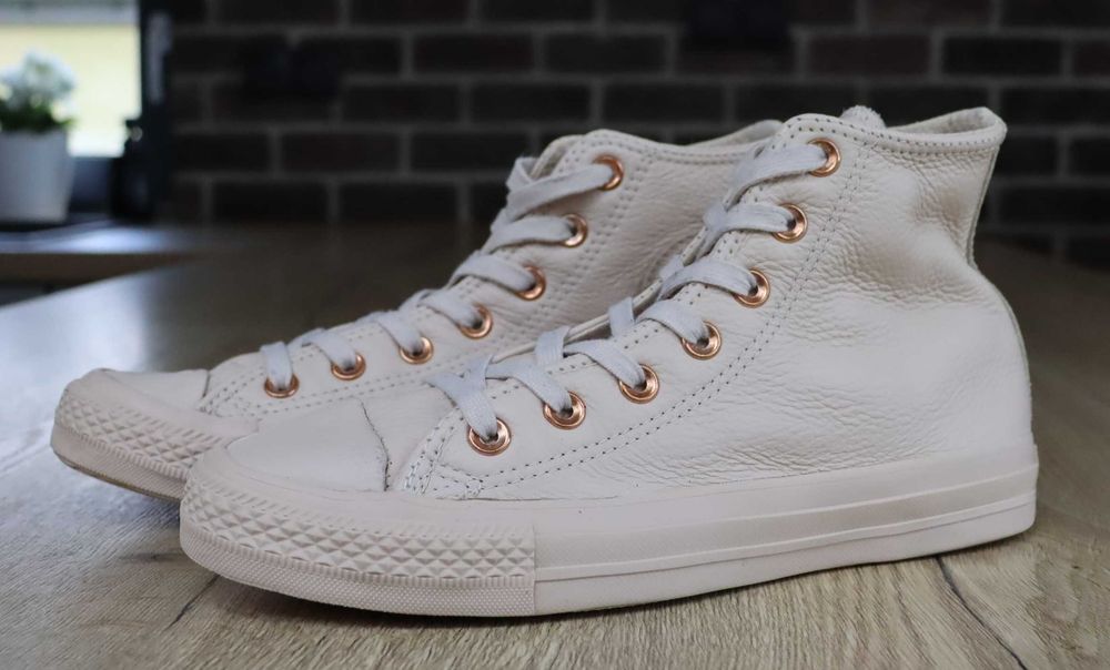Converse skórzane damskie trampki 39 ( 24,5 cm)