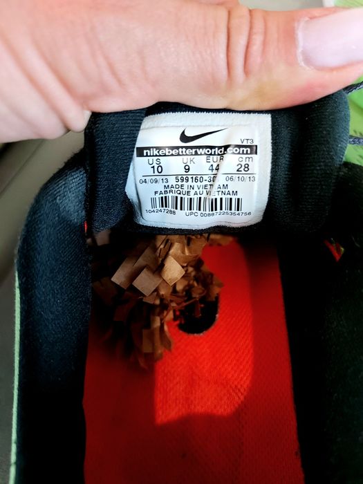 Buty sportowe Nike roz 44 Lunarglide 5 zielone męskie modne