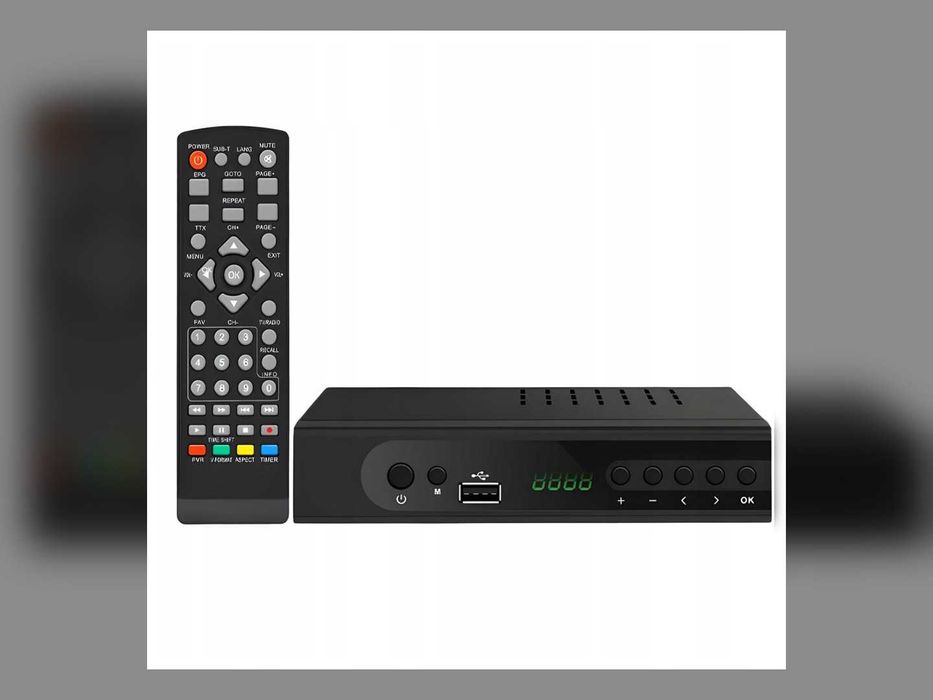 Tuner DVB-T2 Dekoder Telewizji Naziemnej HEVC H.265 4K Ultra HD HDMI USB Nagrywanie PVR Pilot Scart