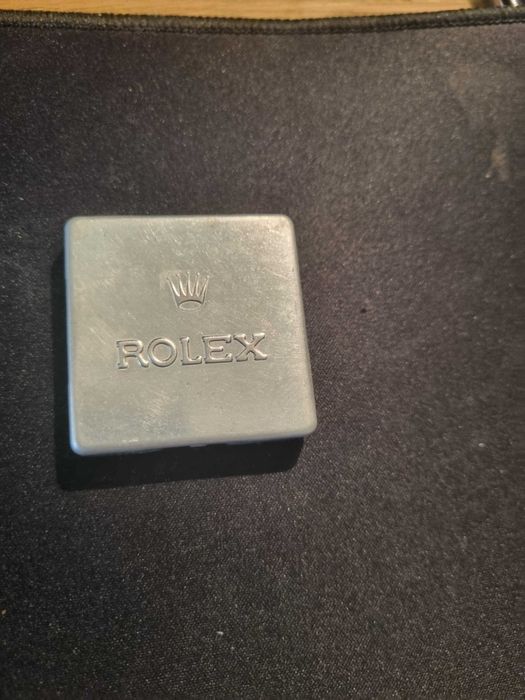 Rolex Caixa de lata vintage autêntica para relógios
