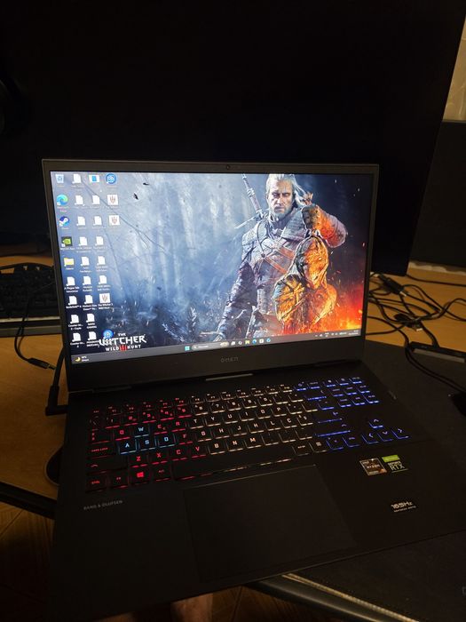 Portátil gaming HP Omen rtx 3070 8gb, ryzen 9 5900HX, 32gb ram, 750gb ssd