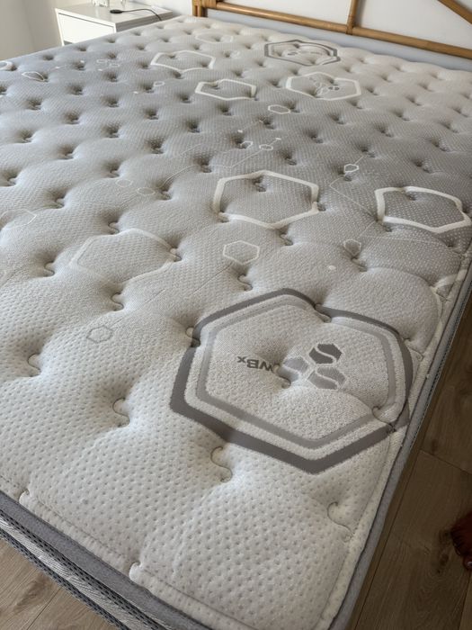Cama sommier molaflex + colchão + cabeceira