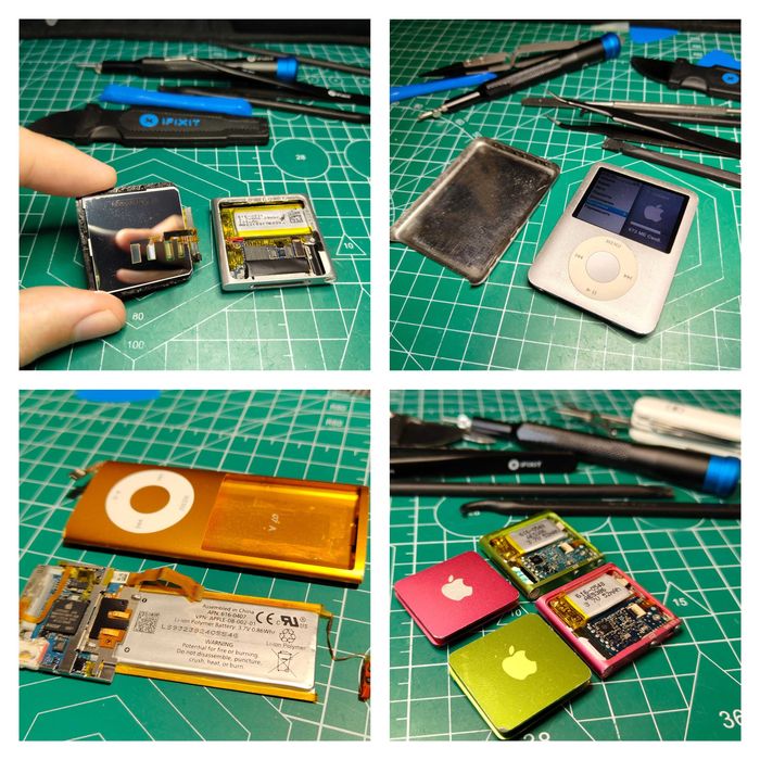 Моди, ремонт, заміна акумуляторів iPod Classic, iPod nano, iPod mini