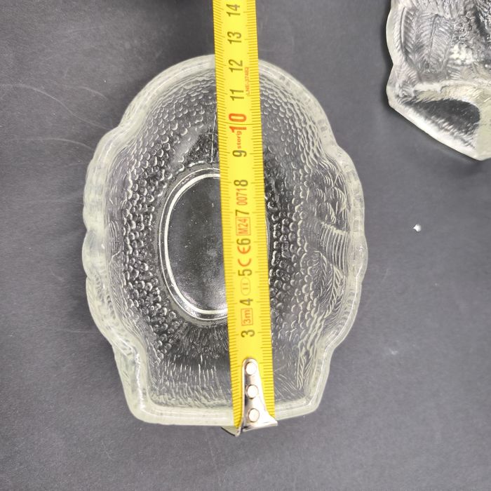 Ząbkowice Kaczka Łabędź Szklany Bomboniera Figurka Vintage Retro