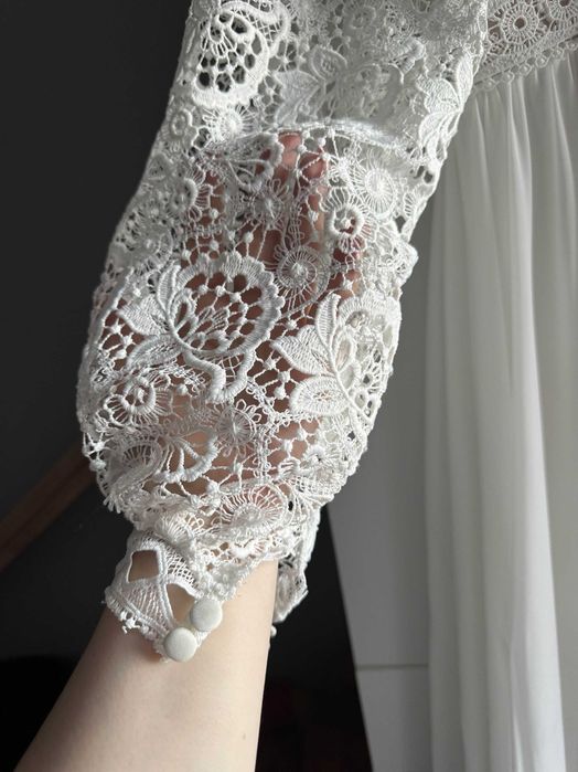 Wyjątkowa suknia ślubna Boho plus size (wiązana, wiele rozmiarów)