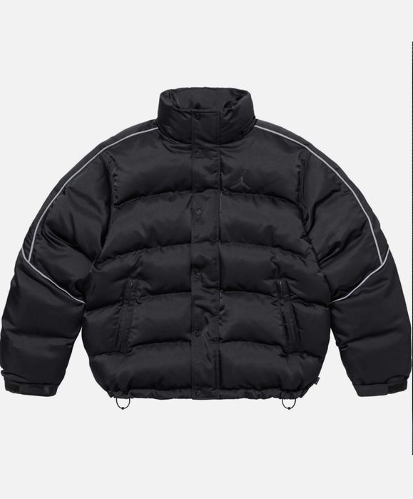 Jordan x Supreme Puffer Jacket BLACK джордан суприм пуховик: 4 999
