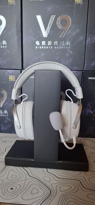 Mchose V9 Pro Black/White/Black-red НОВІ Ігрові навушники