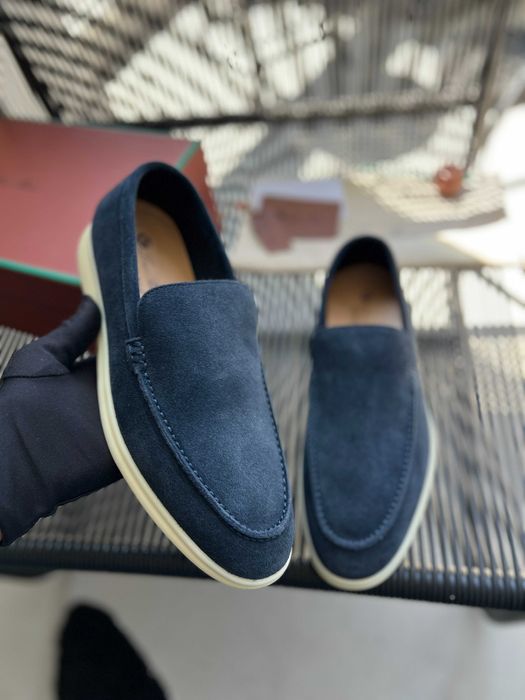 Замшевые мокасины Loro Piana мужские лоферы Лоро Пиана ob305