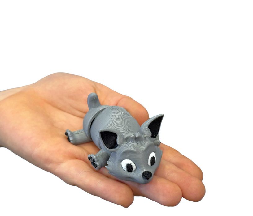 Piesek, pies 3D – przegubowa, ruchoma mini figurka, opcja brelok