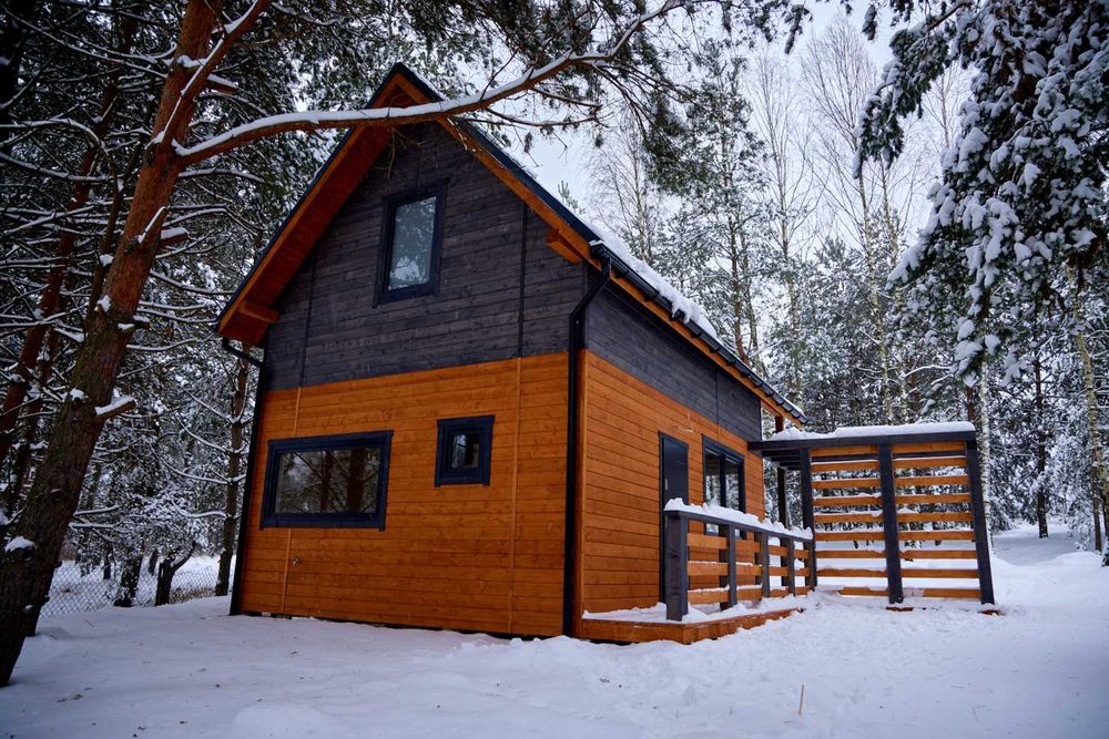 Dom 70 m2 drewniany, letniskowy lub całoroczny