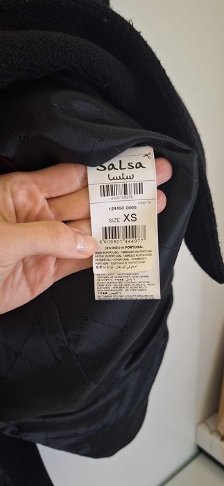 Sobretudo Preto Salsa Xs