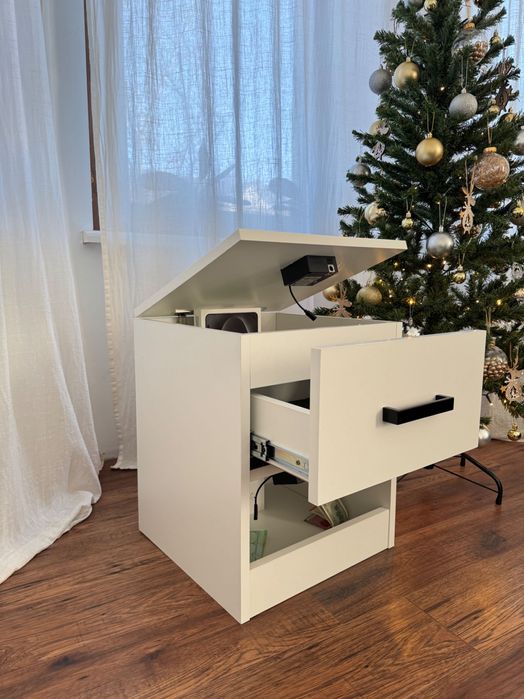 Szafka nocna z elektronicznym zamkiem i szufladą