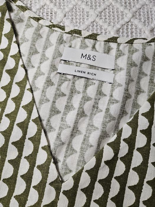 Льняное платье большого размера M&S р. 22