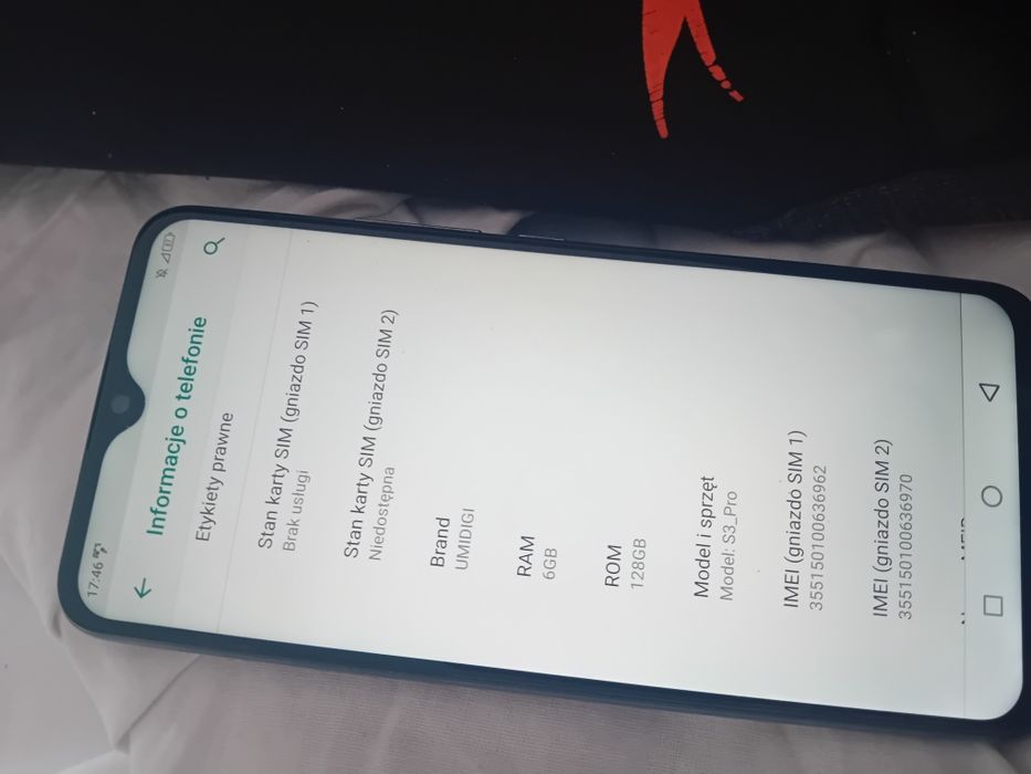 Umidigi S3 Pro sprawny