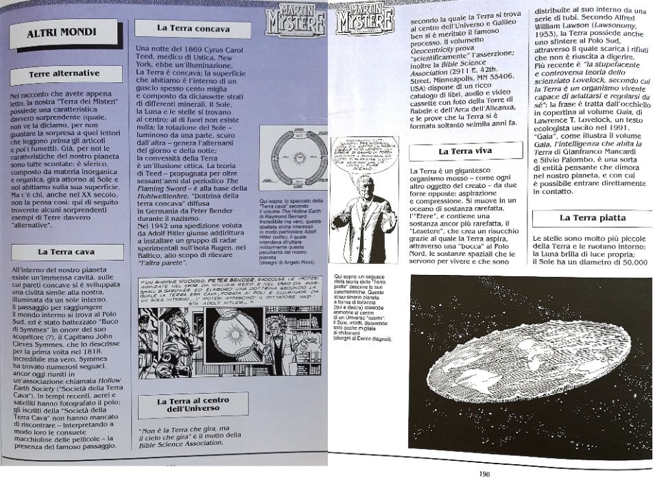 Livro de banda desenhada de Martin Mystère a cores, em italiano