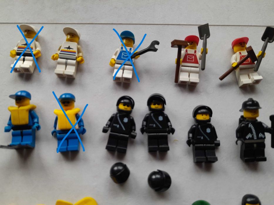 Stare figurki LEGO zestaw 14 sztuk różne mix