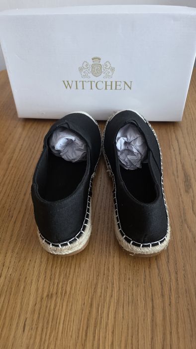 Espadryle męskie czarne -  Wittchen - nowe
