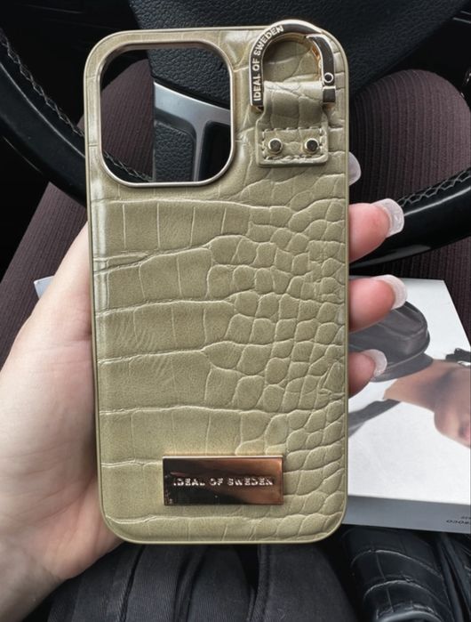 Etui IPhone 13 Pro (sage croco)