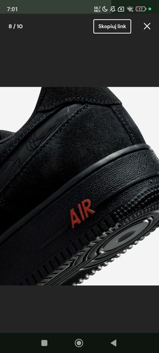Air Force 1 Low Multi-Swoosh Black Crimson