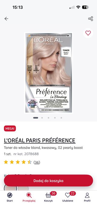 Toner - farby Loreal 2 szt