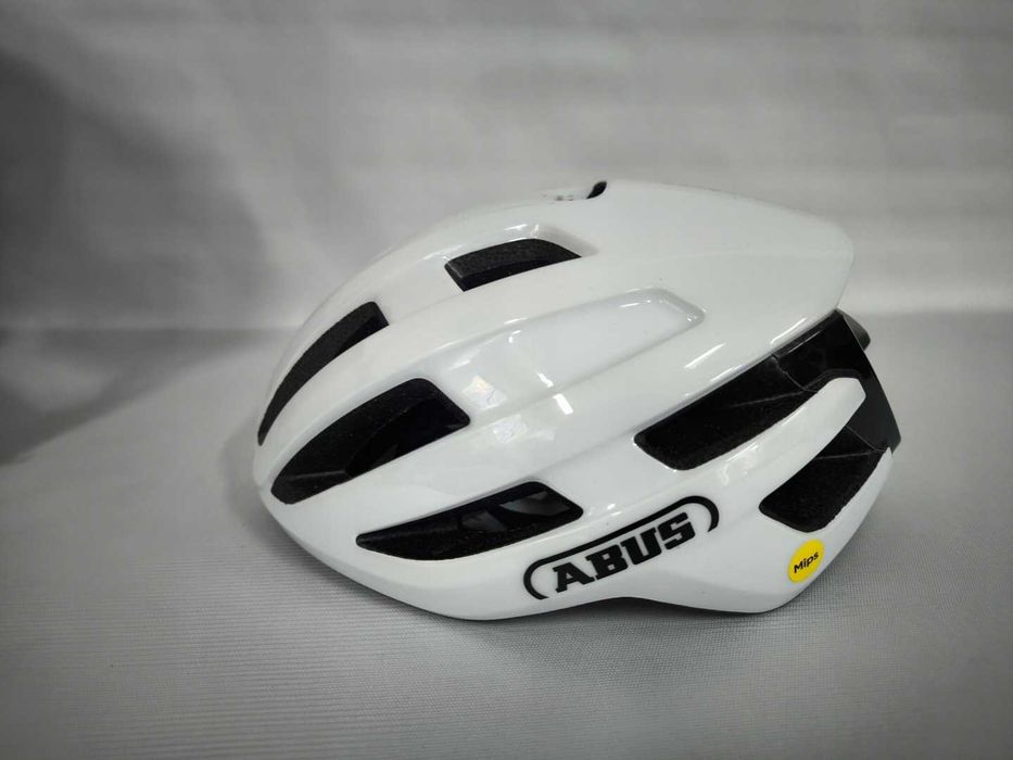 Kask rowerowy Abus Powerdome Mips Shiny White L 57-61cm