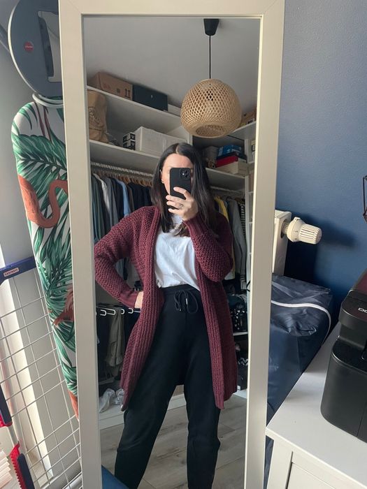 Noisy May kardigan bordo xs