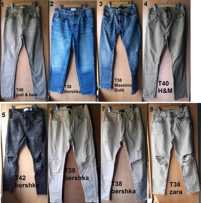 Calças de ganga homem (38, 40, 42)