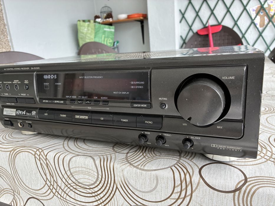 Amplificador Receiver Radio Technics SA EX 320 160W  som phono