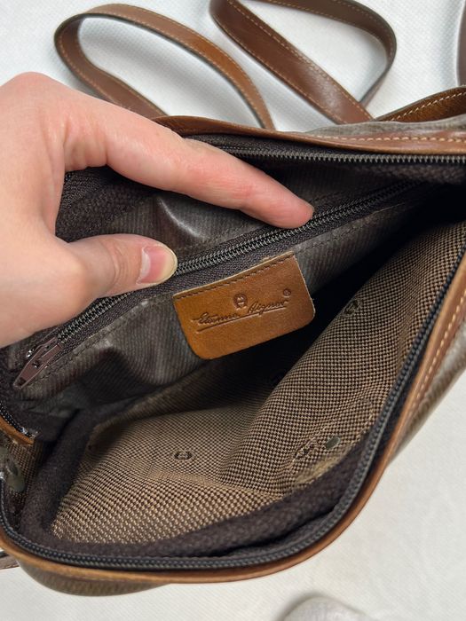 Bag Etienne Aigner multi logo leather unisex
