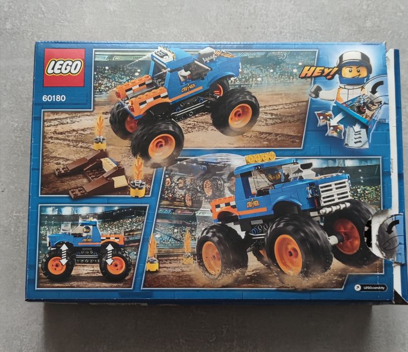 LEGO City 60180 Monster Truck kompletny pudełko instrukcja