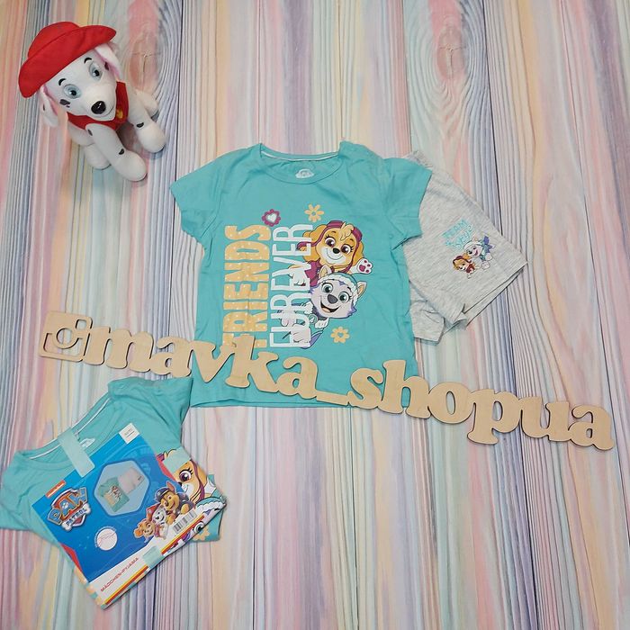 Щенячий патруль Paw patrol піжама шорти футболка літній костюм