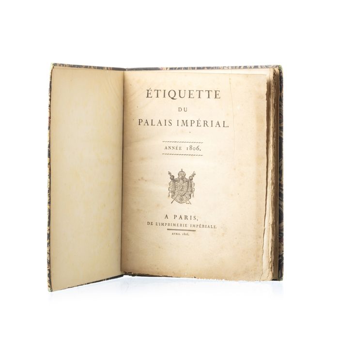 Livros - Étiquette du palais imperial 1806