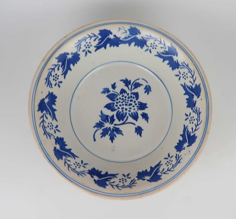 Taça em faiança Portuguesa Séc. XIX - 21.5 cm