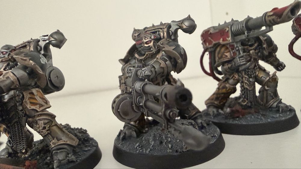 Chaos Space Marines Havocs (5 modeli) – pomalowane TT+